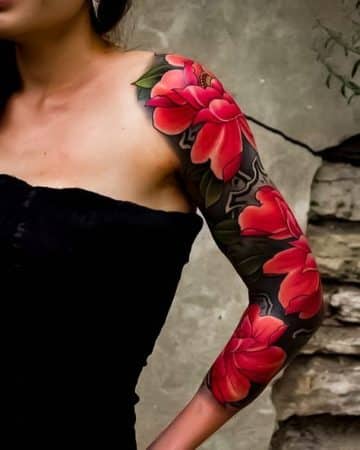 tatuajes brazo mujer japoneses