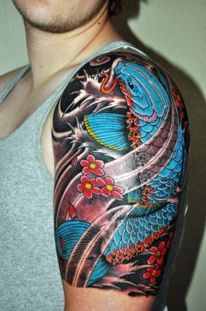 tatuajes de carpas koi