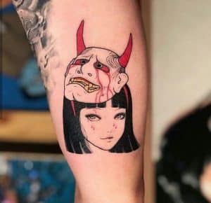tatuajes japoneses antebrazo chicas
