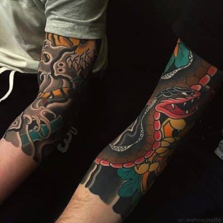 tatuajes japoneses en el brazo hombres