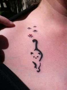 tatuajes para mujeres delicados gato