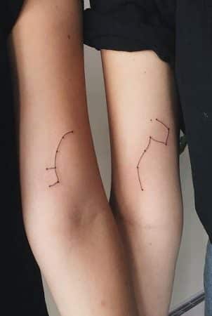 tatuajes pequenos sólo para mejores amigas