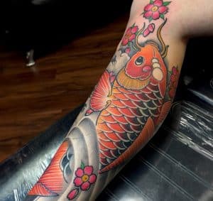 tatuajes pez koi